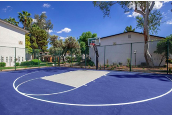 Basketball and sports court
